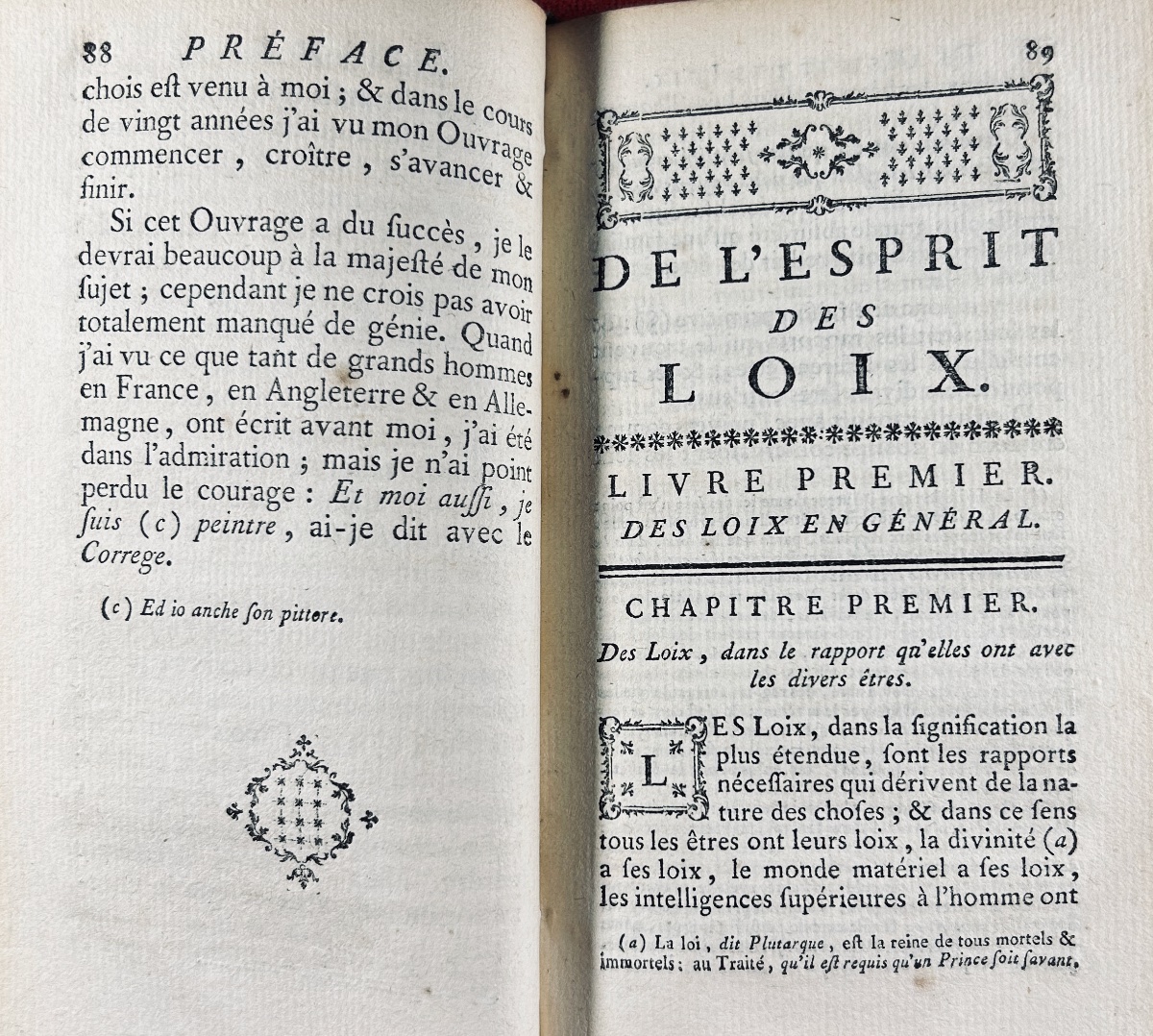 MONTESQUIEU - Oeuvres de Montesquieu. Chez Arkstée & Merkus, chez De Bure, 1764, 7 volumes.-photo-4