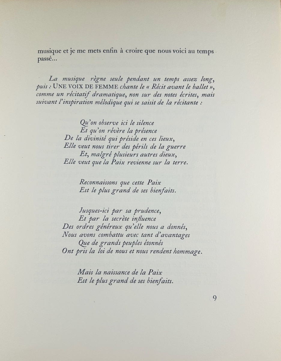 ARAGON - La naissance de la paix par René Descartes ballet. Bibliothèque Française, 1946.-photo-4