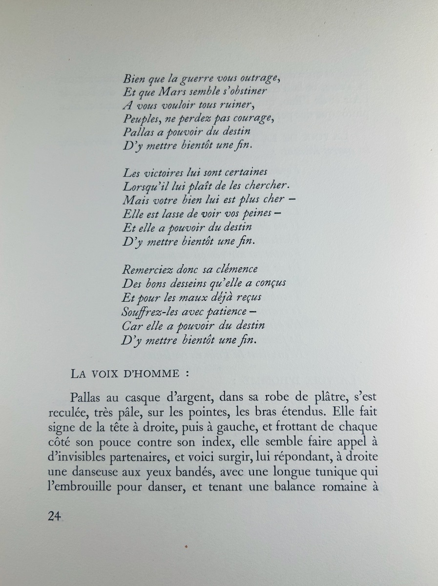 ARAGON - La naissance de la paix par René Descartes ballet. Bibliothèque Française, 1946.-photo-2