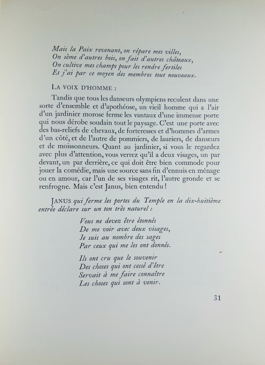 ARAGON - La naissance de la paix par René Descartes ballet. Bibliothèque Française, 1946.-photo-6