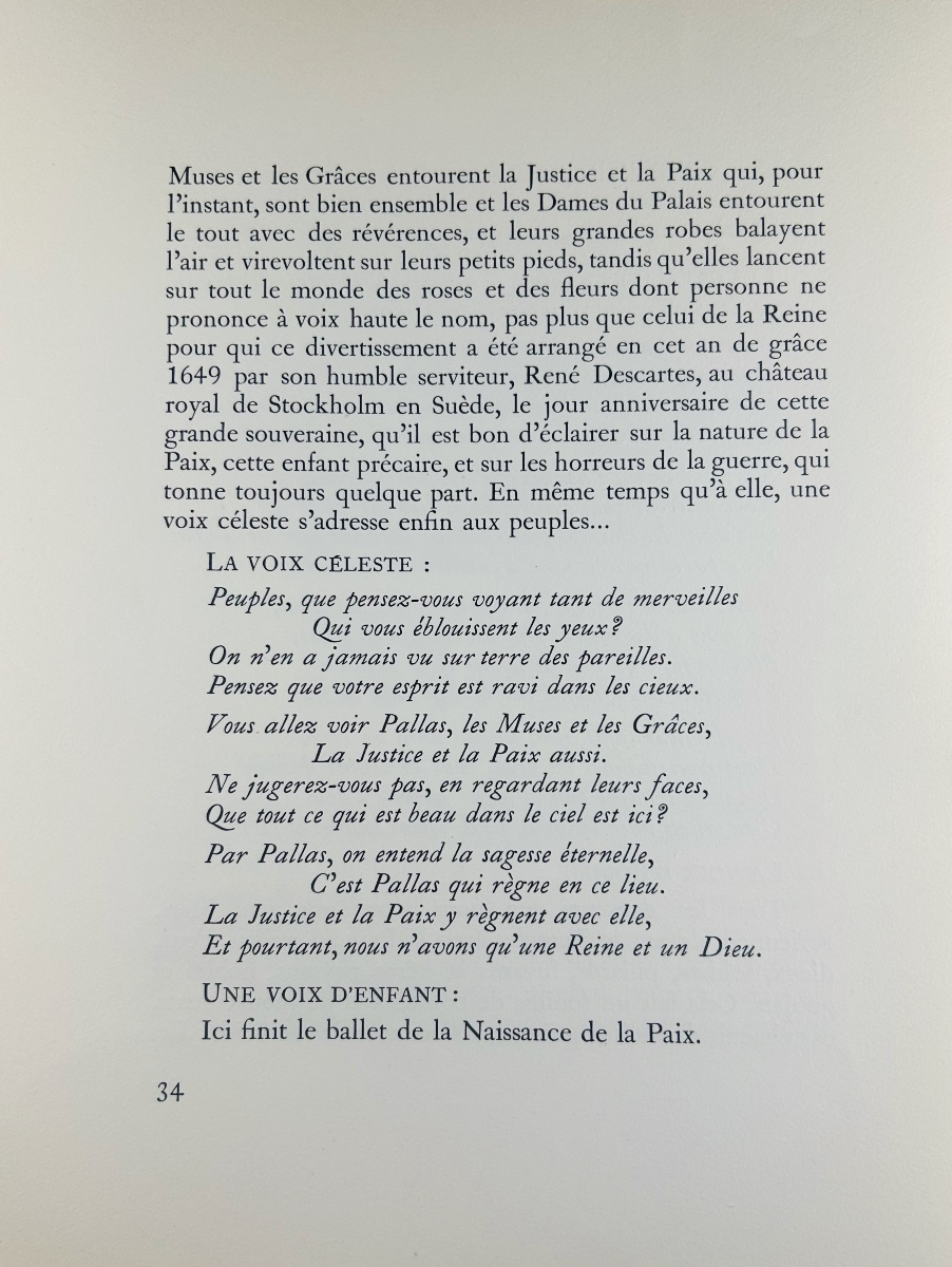 ARAGON - La naissance de la paix par René Descartes ballet. Bibliothèque Française, 1946.-photo-8