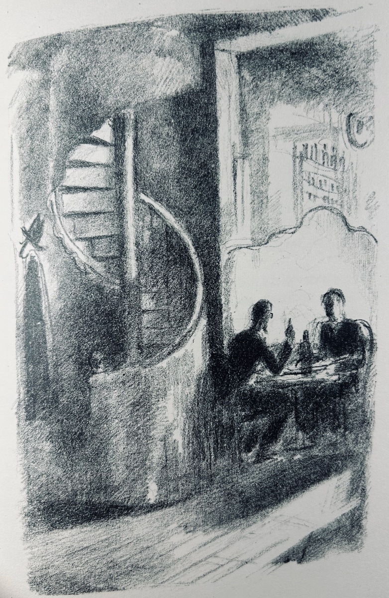 [MAHN] - DUHAMEL (Georges) - Deux hommes. Éditions Crès, 1926 , reliure signée Trinckvel. -photo-5