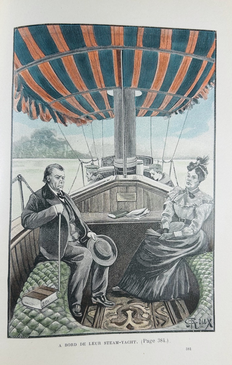 Verne (jules) - The Will Of An Eccentric. Hetzel, 1899, Hardcover With A Gilded Globe.-photo-4