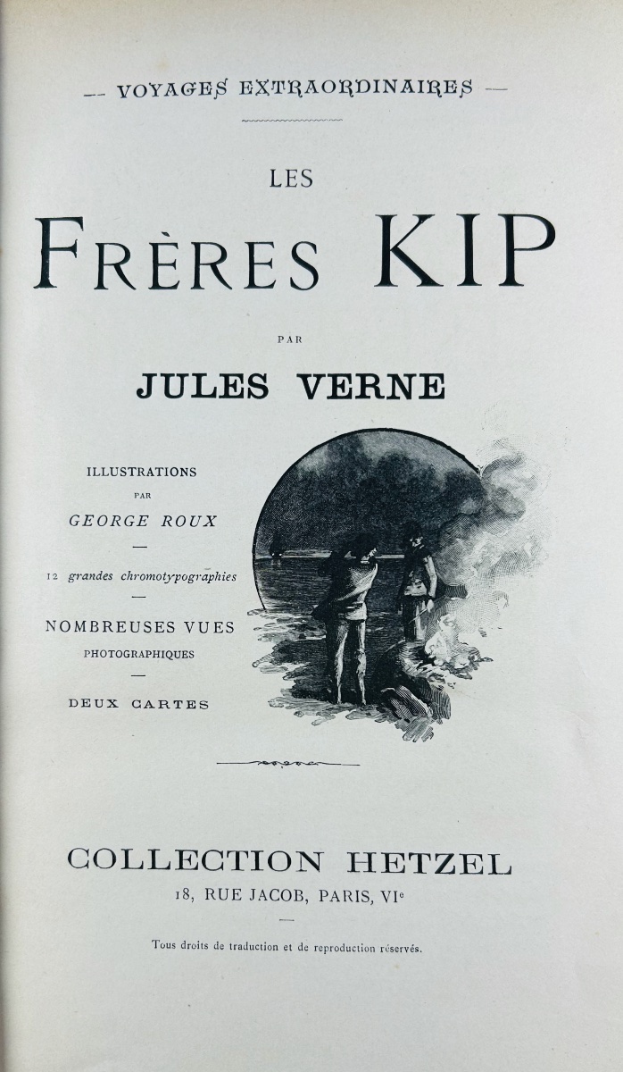 VERNE (Jules) - Les Frères Kip. Paris, Hetzel, 1890, illustrations de George Roux.-photo-2