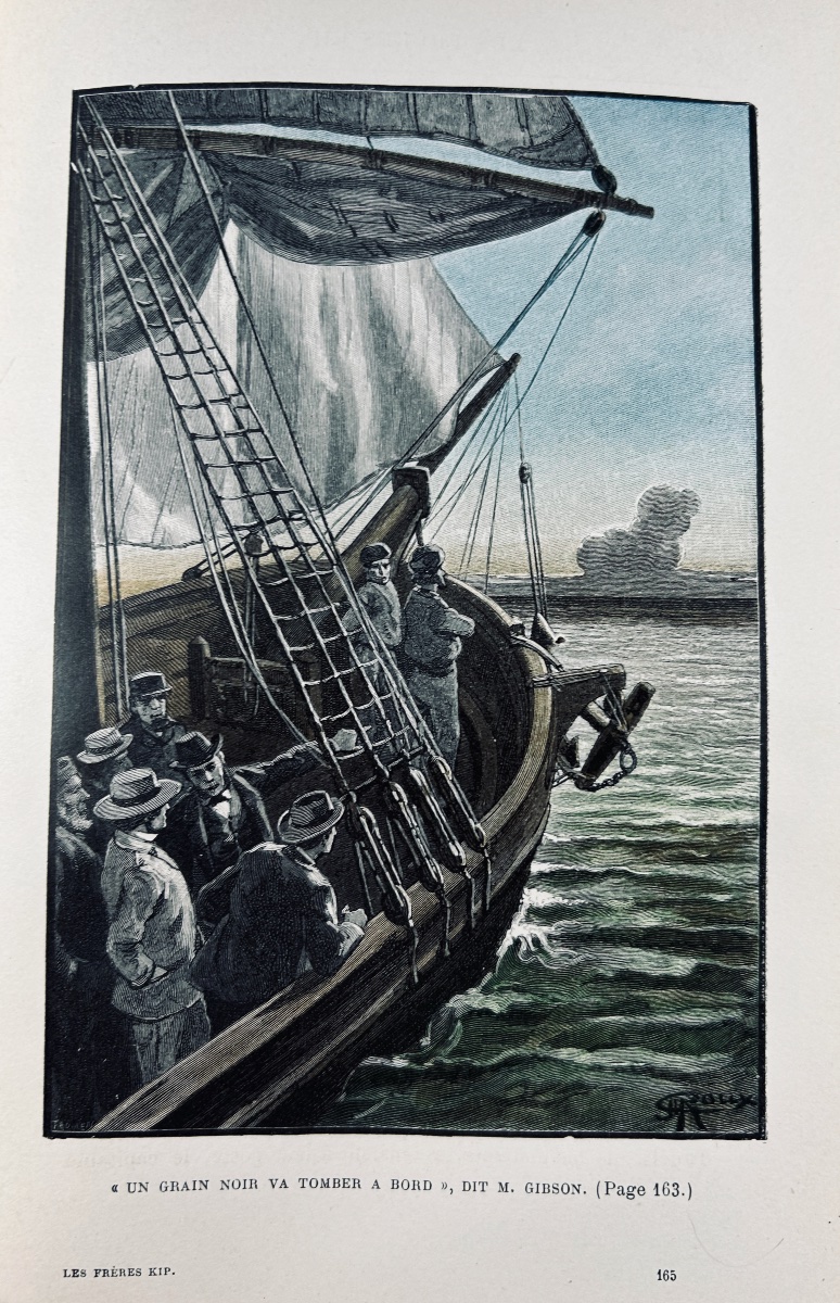 VERNE (Jules) - Les Frères Kip. Paris, Hetzel, 1890, illustrations de George Roux.-photo-1