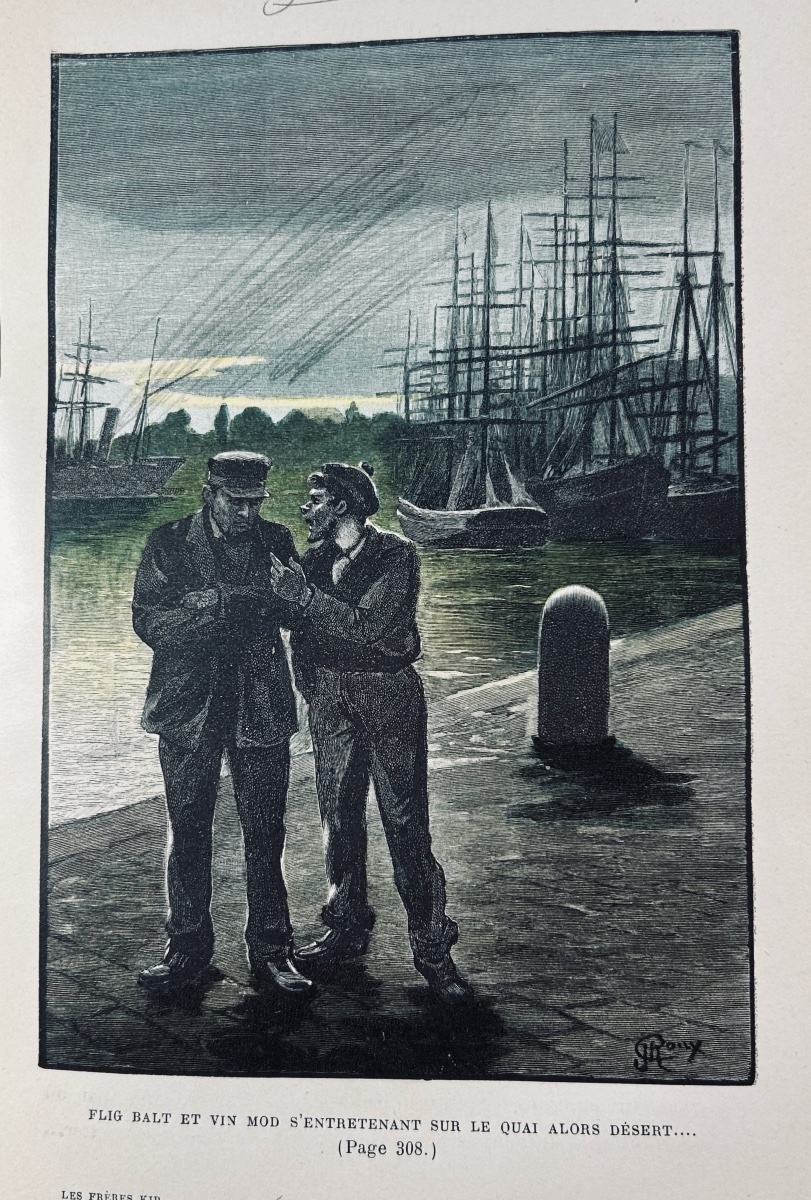 VERNE (Jules) - Les Frères Kip. Paris, Hetzel, 1890, illustrations de George Roux.-photo-3