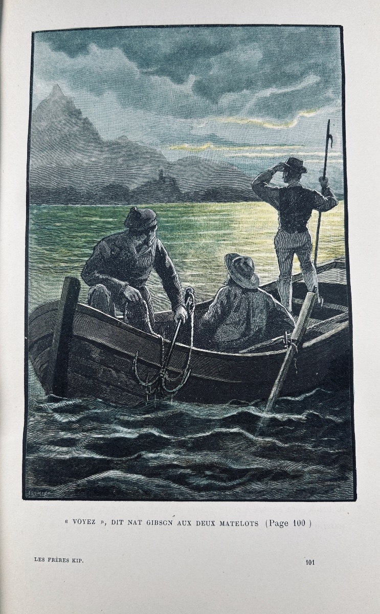 VERNE (Jules) - Les Frères Kip. Paris, Hetzel, 1890, illustrations de George Roux.-photo-5