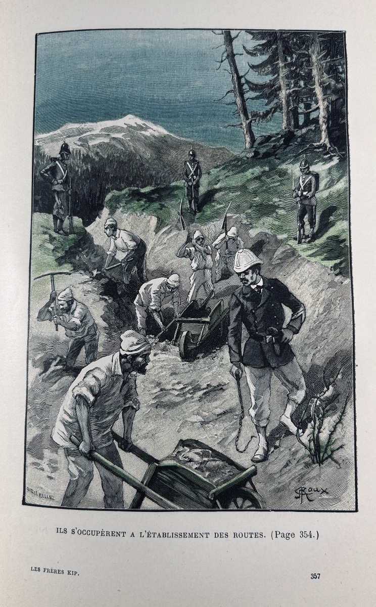 VERNE (Jules) - Les Frères Kip. Paris, Hetzel, 1890, illustrations de George Roux.-photo-7