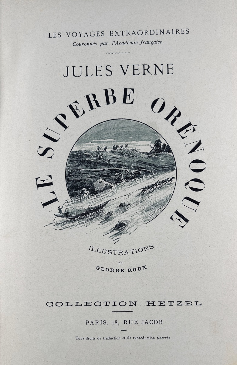 VERNE (Jules) - Le Superbe Orénoque. Paris, Hetzel, 1890,  illustrations de George Roux.-photo-2