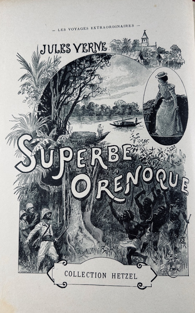 VERNE (Jules) - Le Superbe Orénoque. Paris, Hetzel, 1890,  illustrations de George Roux.-photo-4