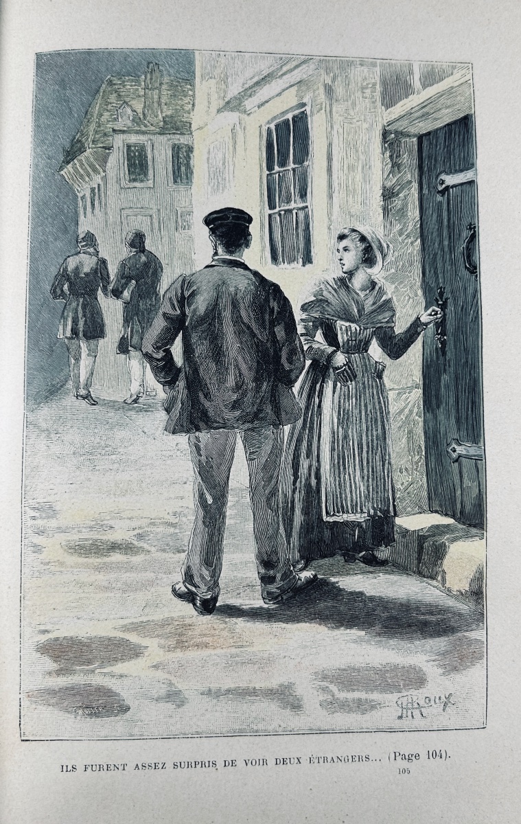 Verne (jules) - The Marvelous Adventures Of Master Antifer. Hetzel, 1894, Publisher's Hardcover.-photo-4