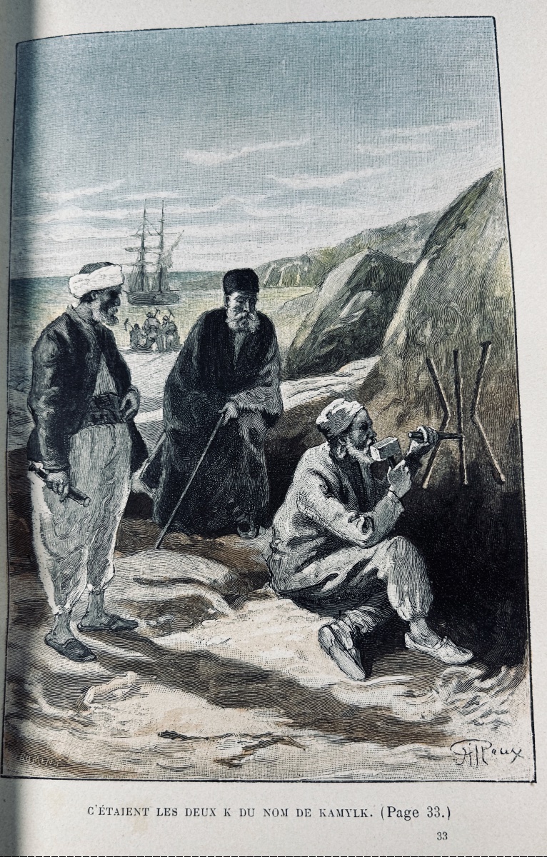 Verne (jules) - The Marvelous Adventures Of Master Antifer. Hetzel, 1894, Publisher's Hardcover.-photo-4