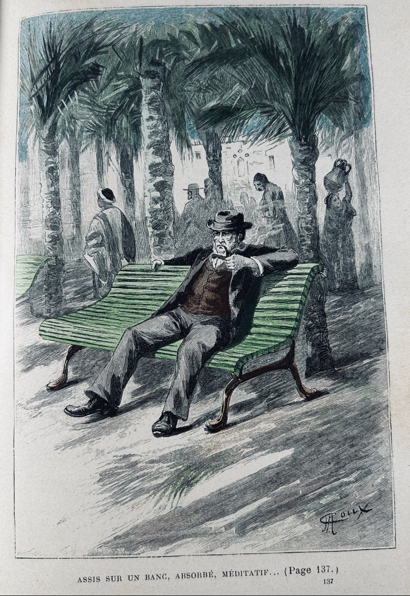 Verne (jules) - The Marvelous Adventures Of Master Antifer. Hetzel, 1894, Publisher's Hardcover.-photo-5