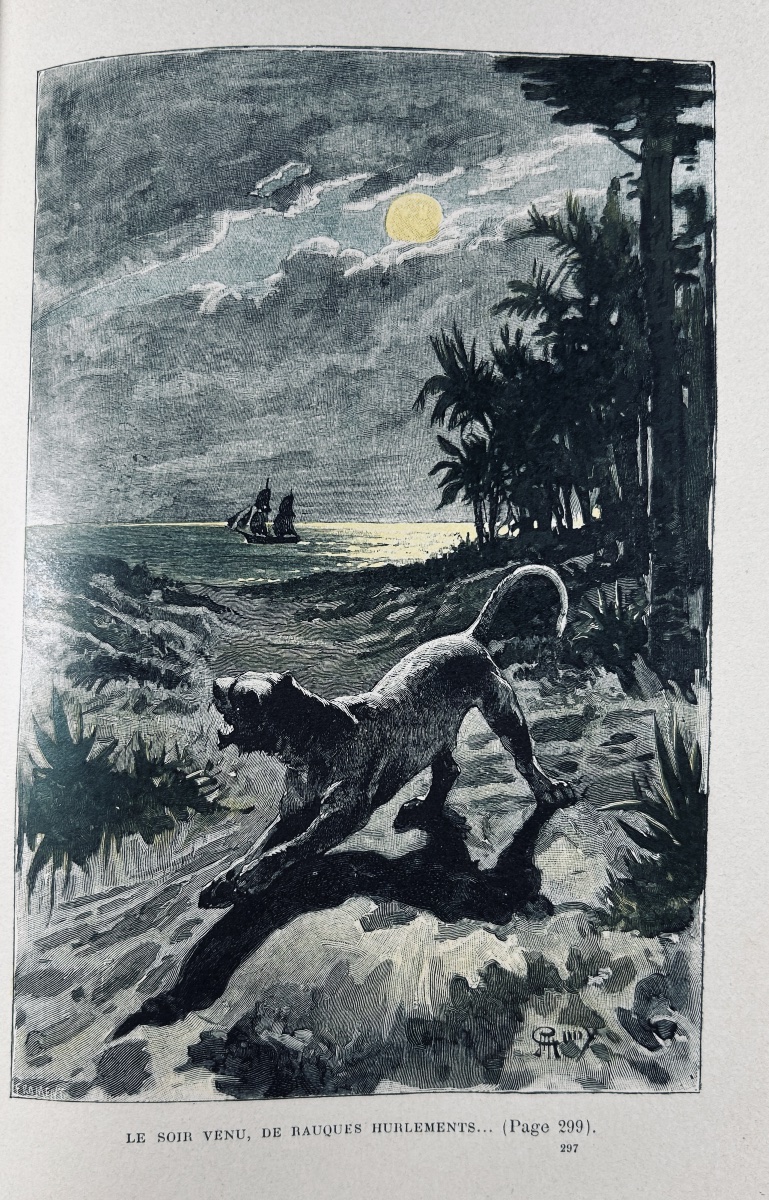 Verne (jules) - The Marvelous Adventures Of Master Antifer. Hetzel, 1894, Publisher's Hardcover.-photo-7