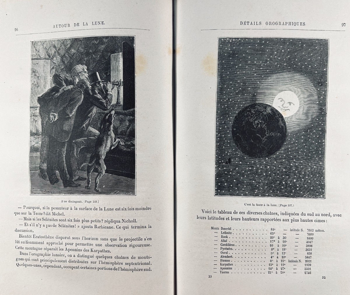 Verne (jules) - Around The Moon. Paris, Hachette, 1888, Hardcover With Initials.-photo-4