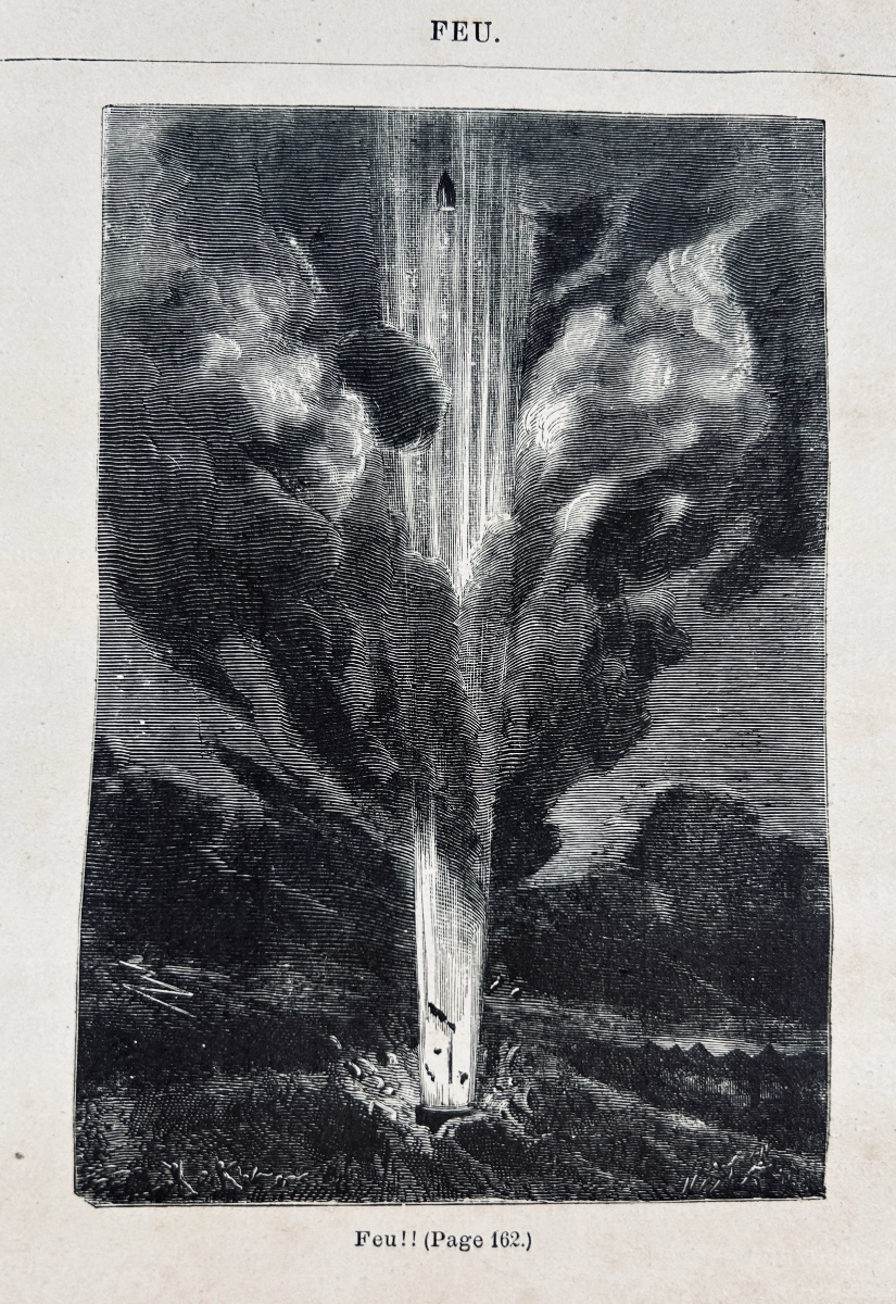 VERNE (Jules) - De la terre à la lune. Paris, Hetzel, 1890, rare cartonnage havane d'éditeur.