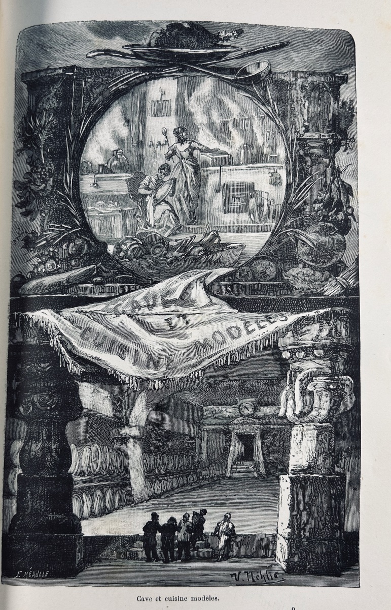 CALVET - Dans mille ans. Delagrave, vers 1890, cartonnage d'éditeur,  illustrations de  Nehlig.-photo-4
