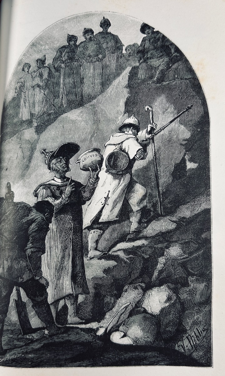 CALVET - Dans mille ans. Delagrave, vers 1890, cartonnage d'éditeur,  illustrations de  Nehlig.-photo-3