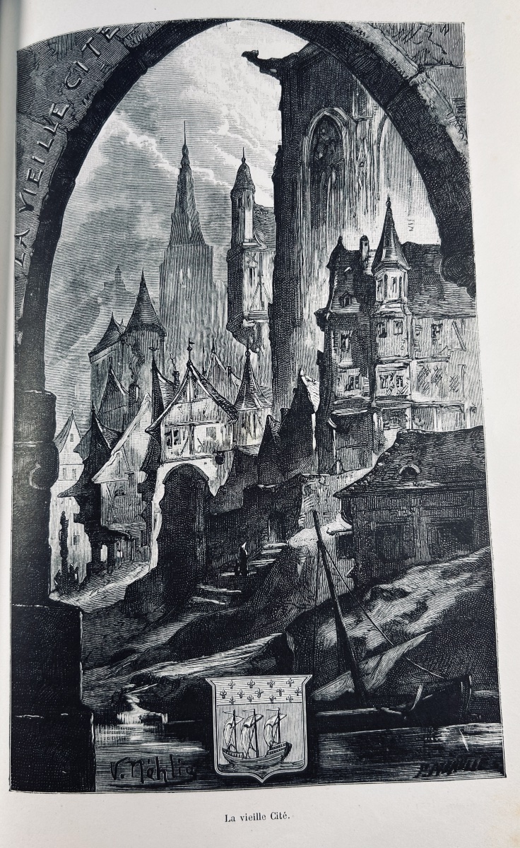 CALVET - Dans mille ans. Delagrave, vers 1890, cartonnage d'éditeur,  illustrations de  Nehlig.-photo-6