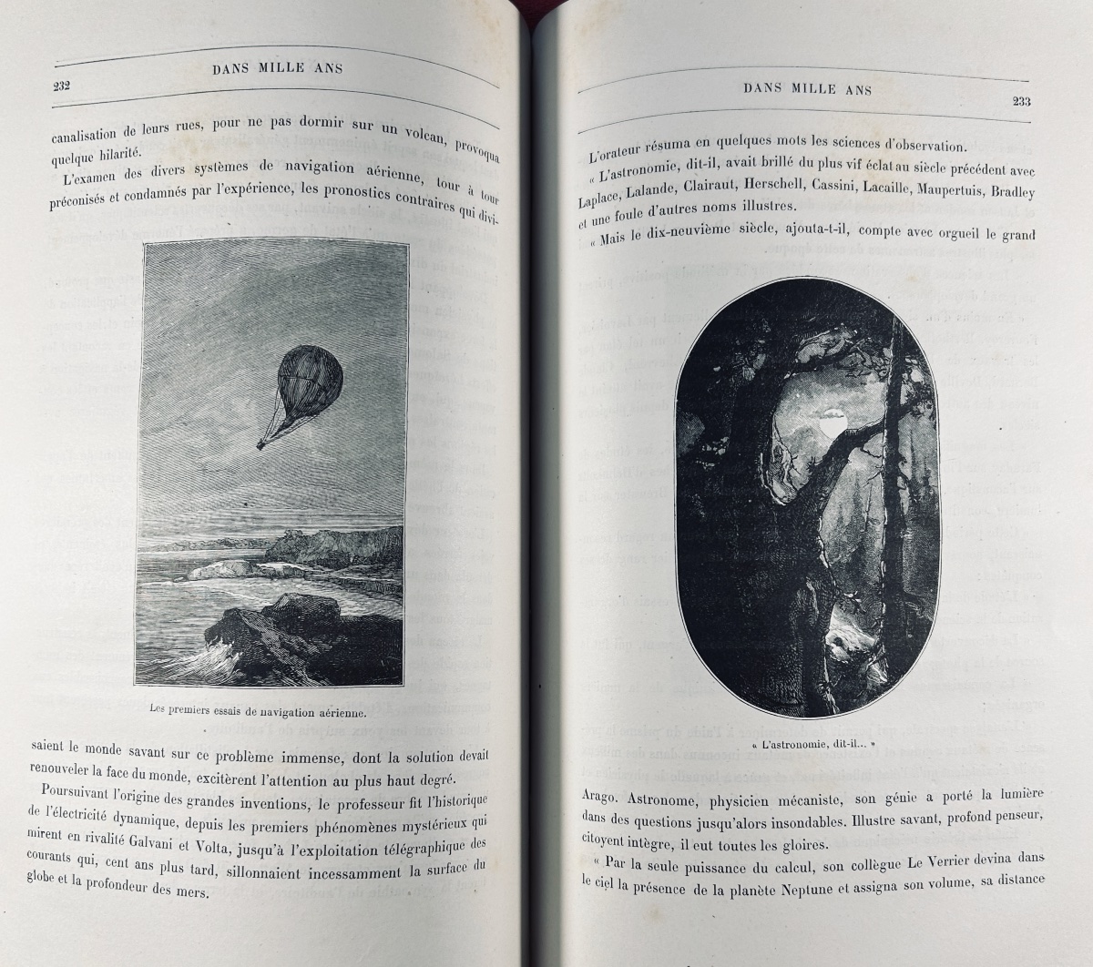 CALVET - Dans mille ans. Delagrave, vers 1890, cartonnage d'éditeur,  illustrations de  Nehlig.-photo-7