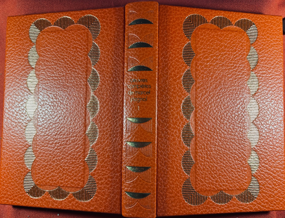 Pagnol (marcel) - Complete Works. Club De l'Honnête Homme, 1977, 12 Illustrated Folio Volumes.-photo-4