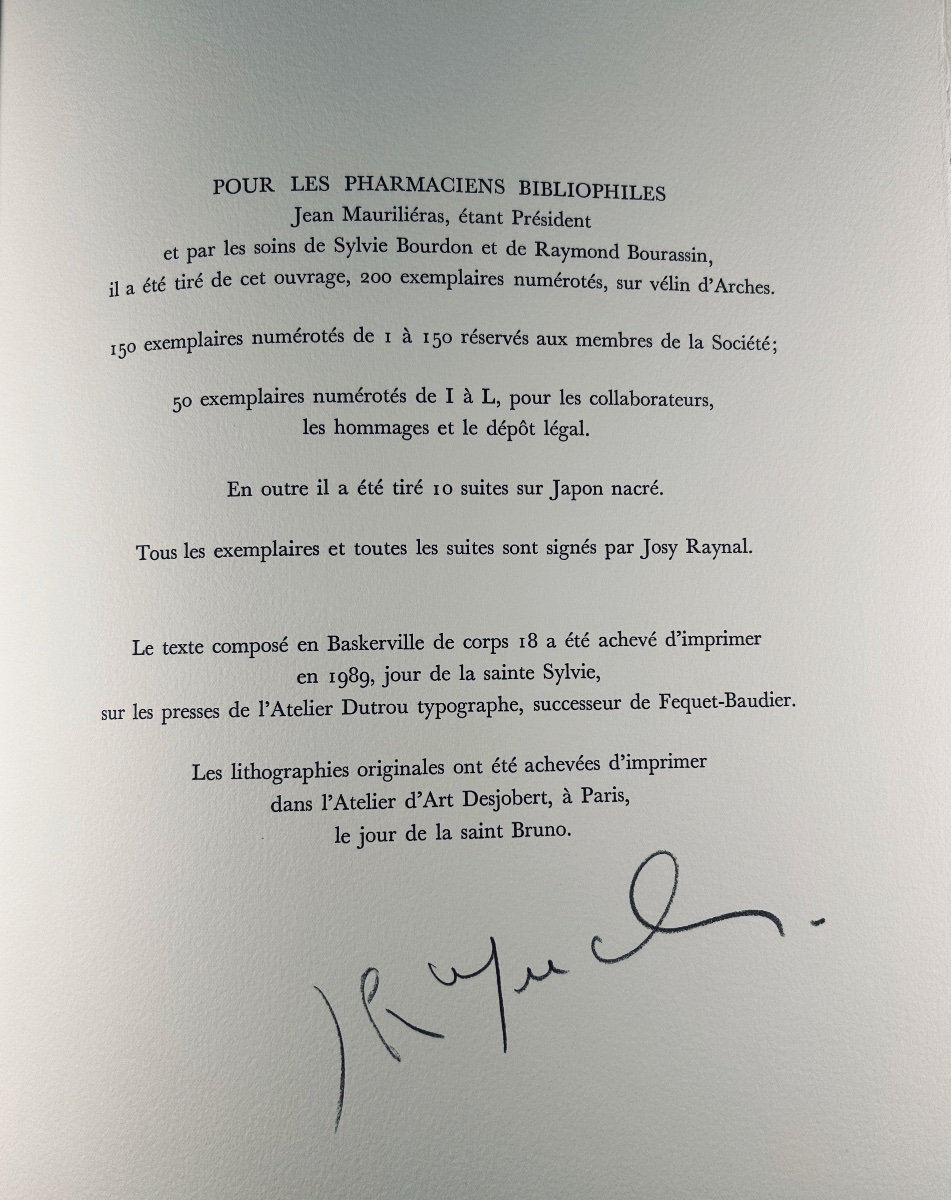 [RAYNAL] - FARGUE - Le piéton de Paris. Pharmaciens Bibliophiles, 1989, un des 200 exemplaires.-photo-8