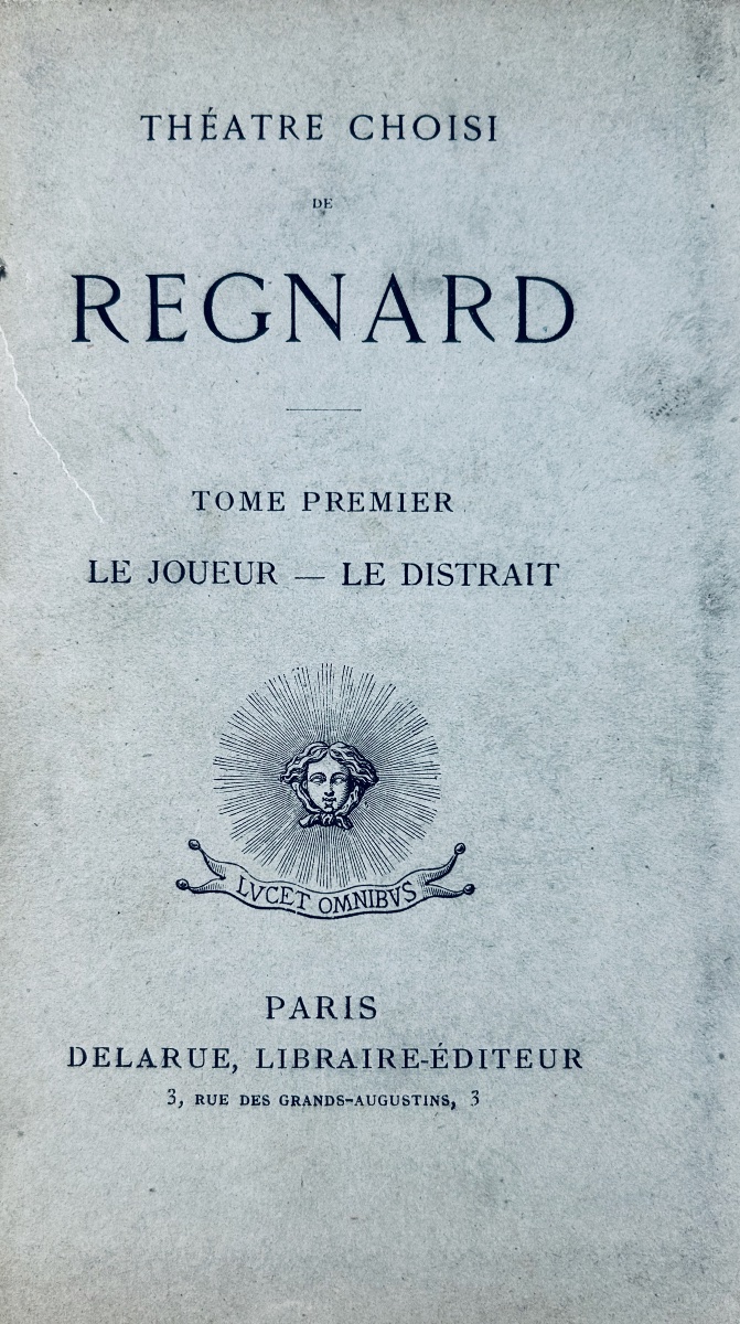 Regnard - Selected Plays. Delarue, Circa 1900, Bibliophile Edition On Large-format Paper, To Be Bound.-photo-6