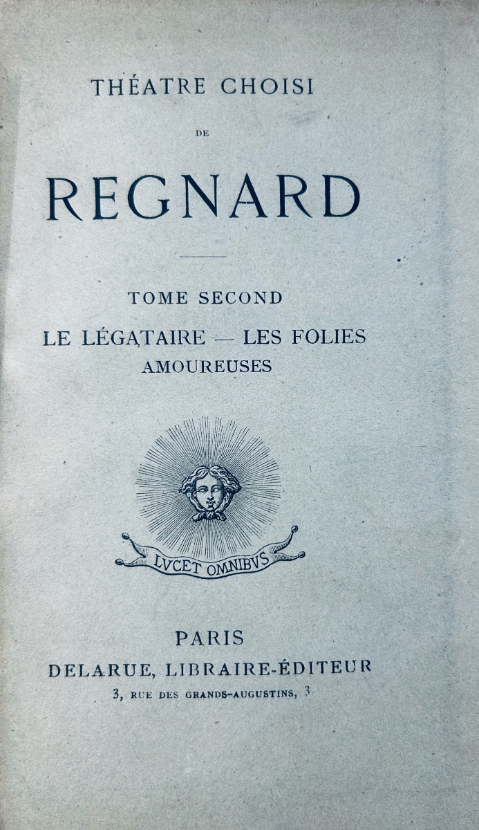 Regnard - Selected Plays. Delarue, Circa 1900, Bibliophile Edition On Large-format Paper, To Be Bound.-photo-7