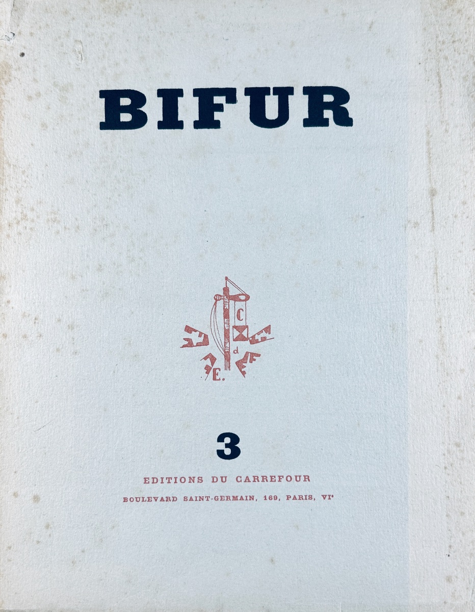 [REVUE] - Bifur n° 3. Éditions du Carrefour, 1929 , exemplaire numéroté illustré de photos.-photo-2
