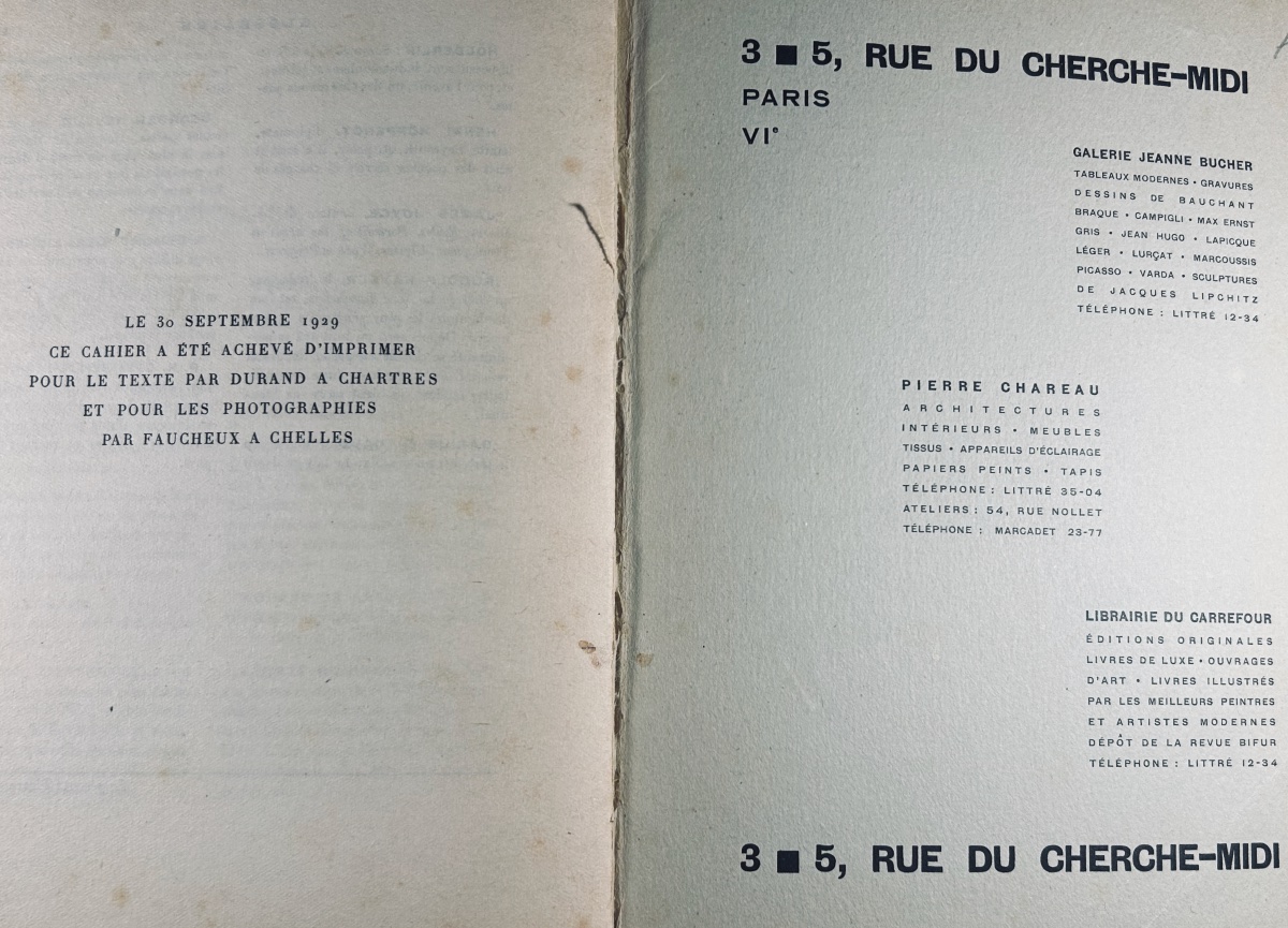 [REVUE] - Bifur n° 3. Éditions du Carrefour, 1929 , exemplaire numéroté illustré de photos.-photo-8