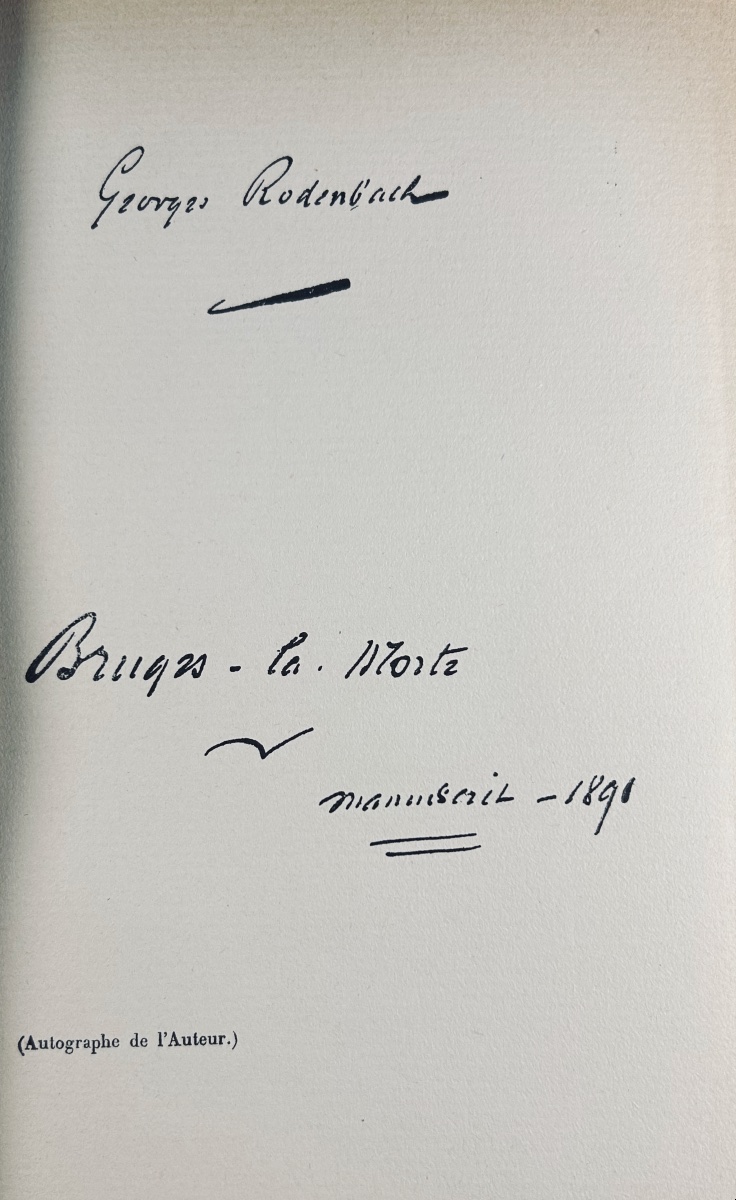 Rodenbach (georges) - Bruges-la-morte. Flammarion, 1914,  Definitive Edition, Paper-covered Hardcover-photo-1