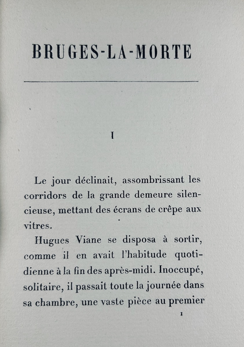 Rodenbach (georges) - Bruges-la-morte. Flammarion, 1914,  Definitive Edition, Paper-covered Hardcover-photo-2
