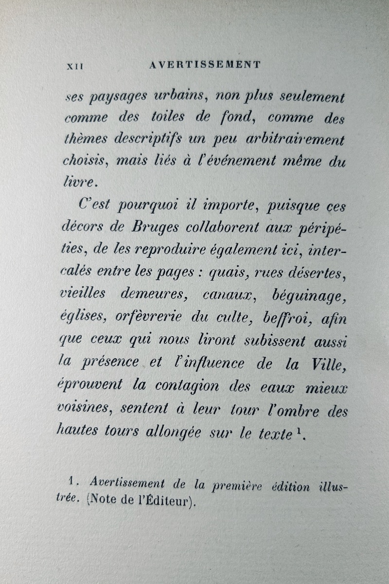Rodenbach (georges) - Bruges-la-morte. Flammarion, 1914,  Definitive Edition, Paper-covered Hardcover-photo-4
