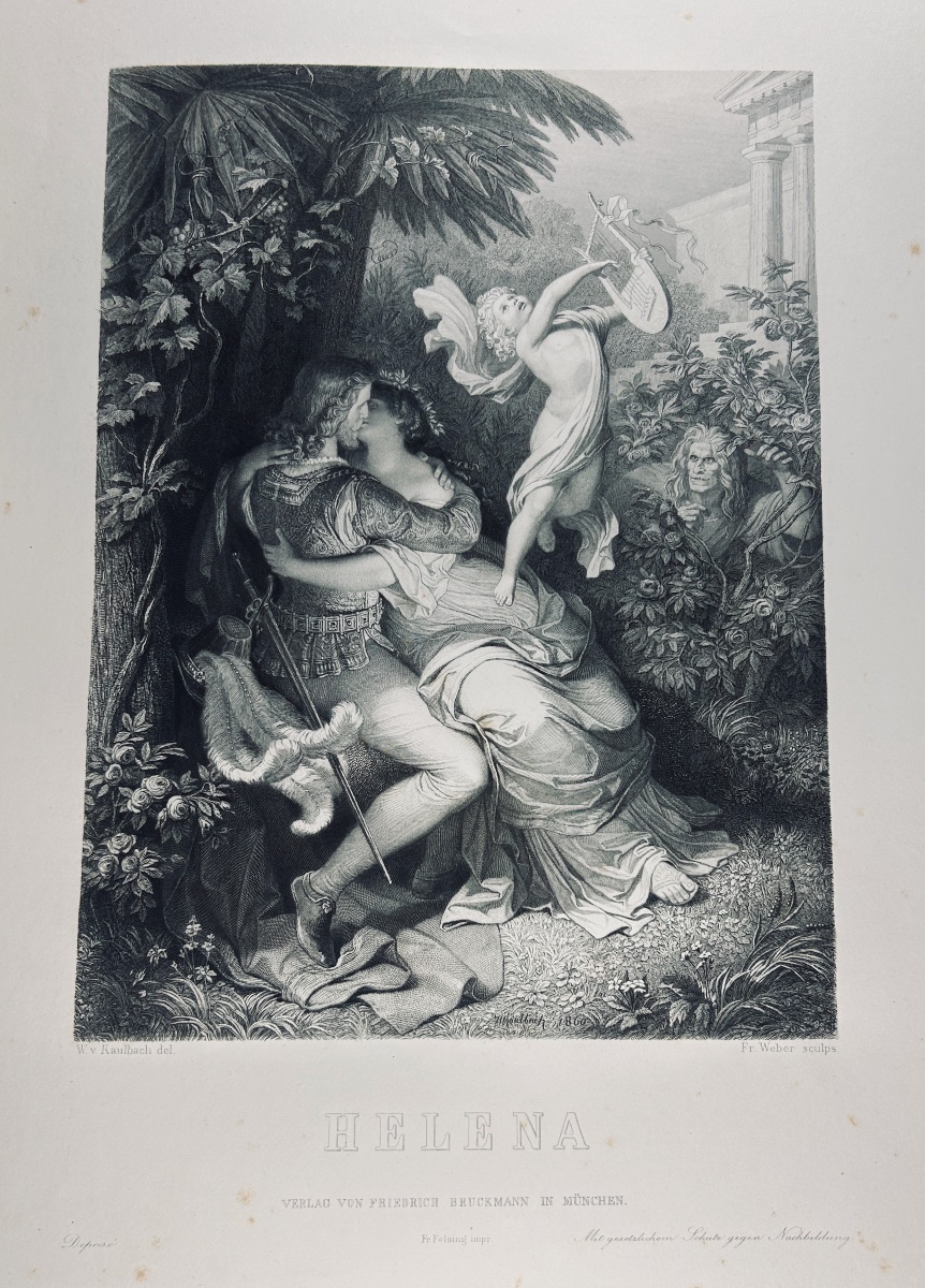Saint-victor & Kaulbach - Goethe's Women. Hachette, 1870. Publisher's Hardcover. -photo-4
