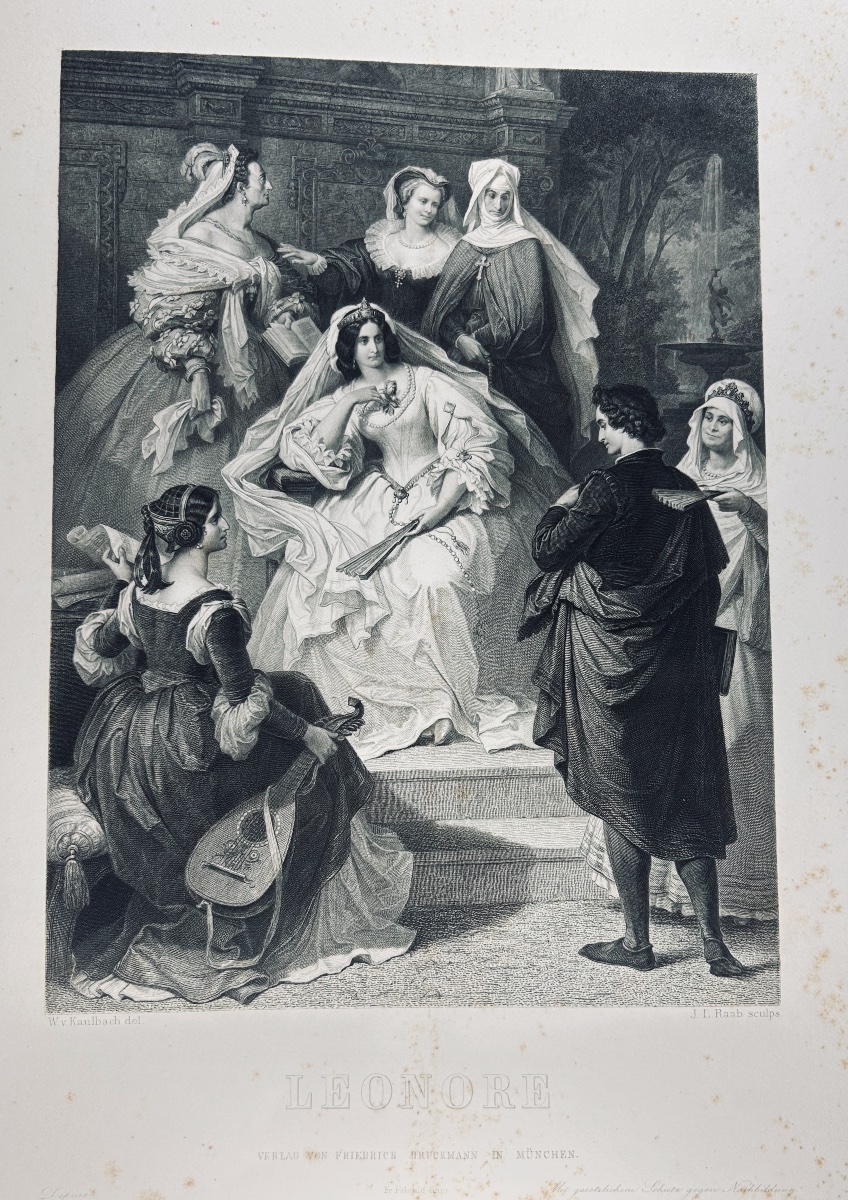 Saint-victor & Kaulbach - Goethe's Women. Hachette, 1870. Publisher's Hardcover. -photo-1