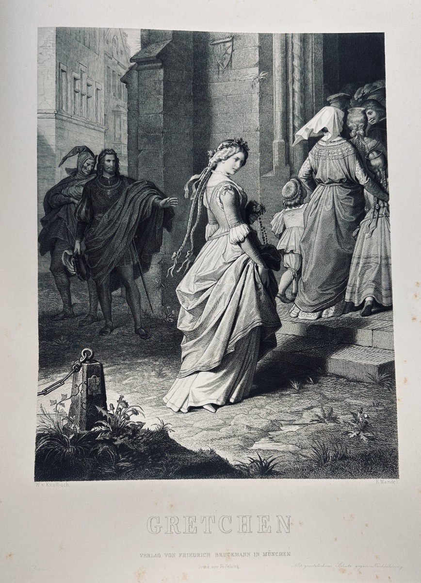 Saint-victor & Kaulbach - Goethe's Women. Hachette, 1870. Publisher's Hardcover. -photo-2