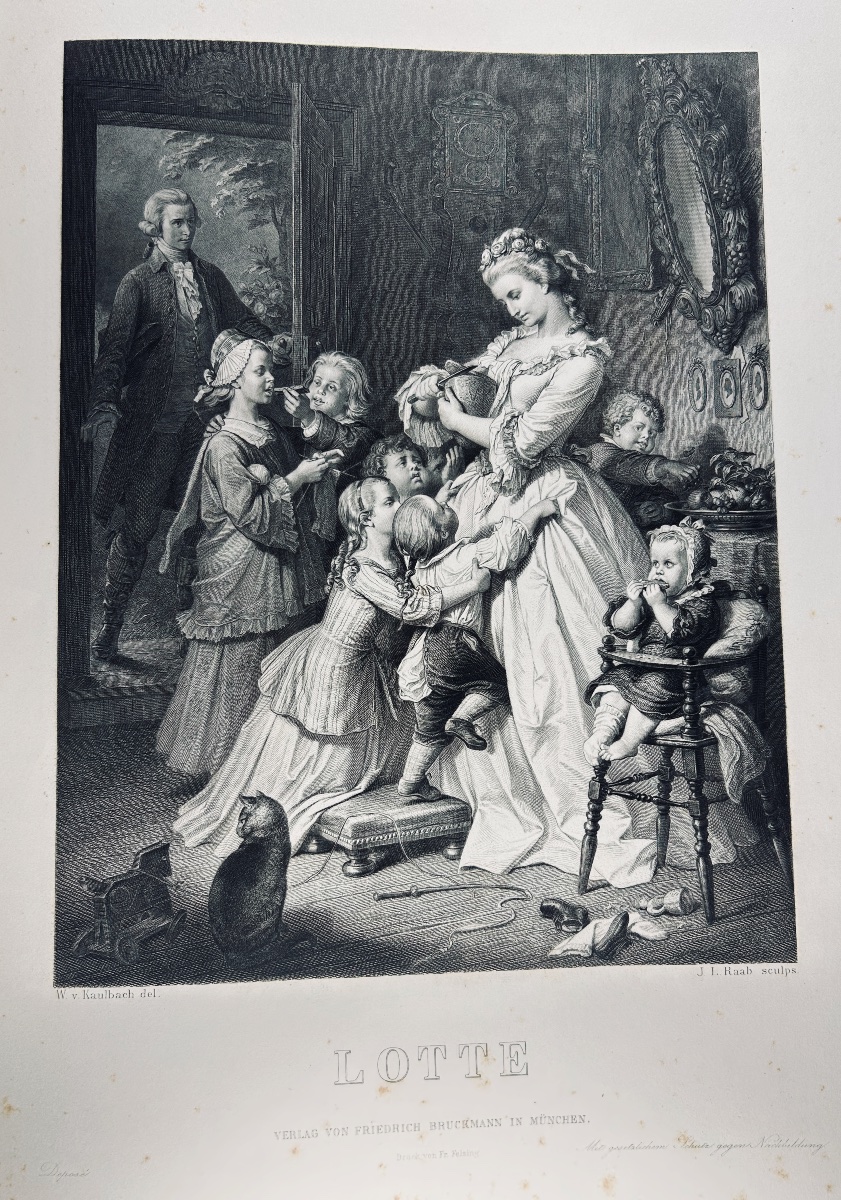Saint-victor & Kaulbach - Goethe's Women. Hachette, 1870. Publisher's Hardcover. -photo-5
