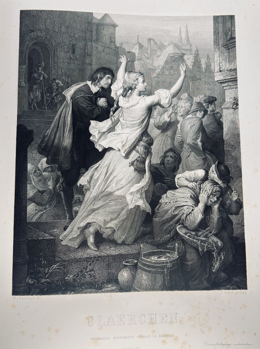 Saint-victor & Kaulbach - Goethe's Women. Hachette, 1870. Publisher's Hardcover. -photo-6