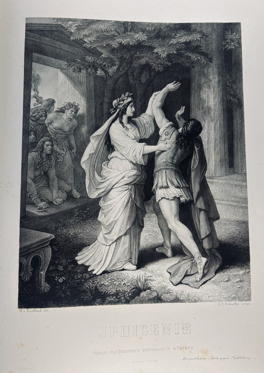 Saint-victor & Kaulbach - Goethe's Women. Hachette, 1870. Publisher's Hardcover. -photo-7