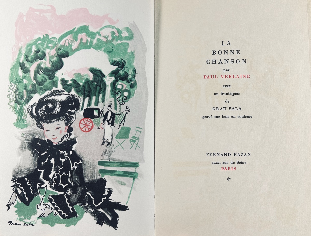 VERLAINE - Oeuvres. Hazan, 1975, illustré de frontispices de Grau Sala, exemplaires numérotés.-photo-3