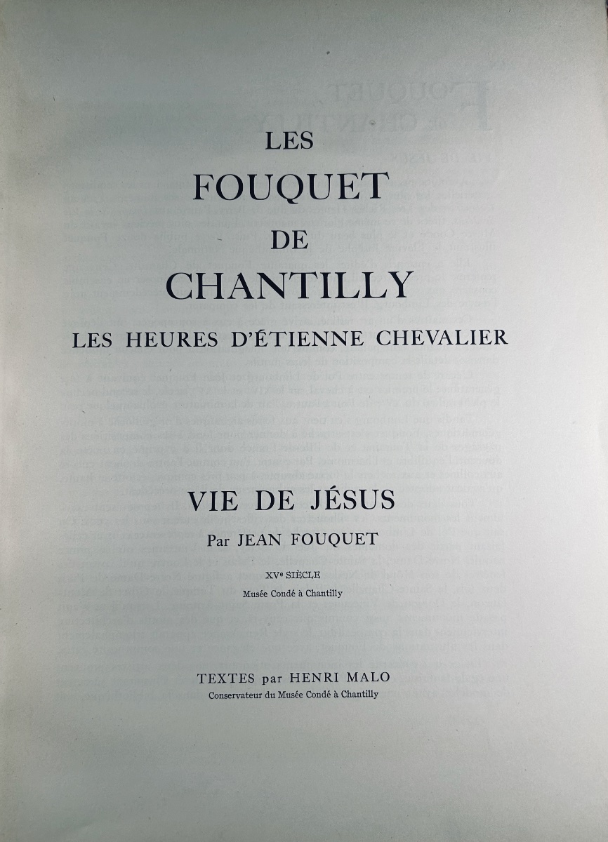 [verve] - Teriade (ed.) - Volume III, No. 11. The Fouquets Of Chantilly. 1945.-photo-2