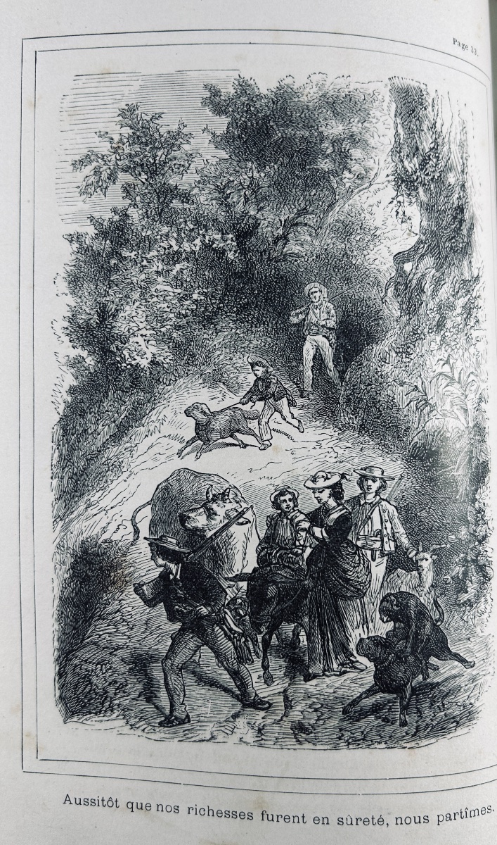 WYSS (J.-R.) - Le Robinson suisse. Journal d'un père de famille naufragé. Lefèvre, vers 1880.-photo-1