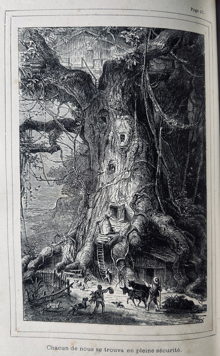 WYSS (J.-R.) - Le Robinson suisse. Journal d'un père de famille naufragé. Lefèvre, vers 1880.-photo-3
