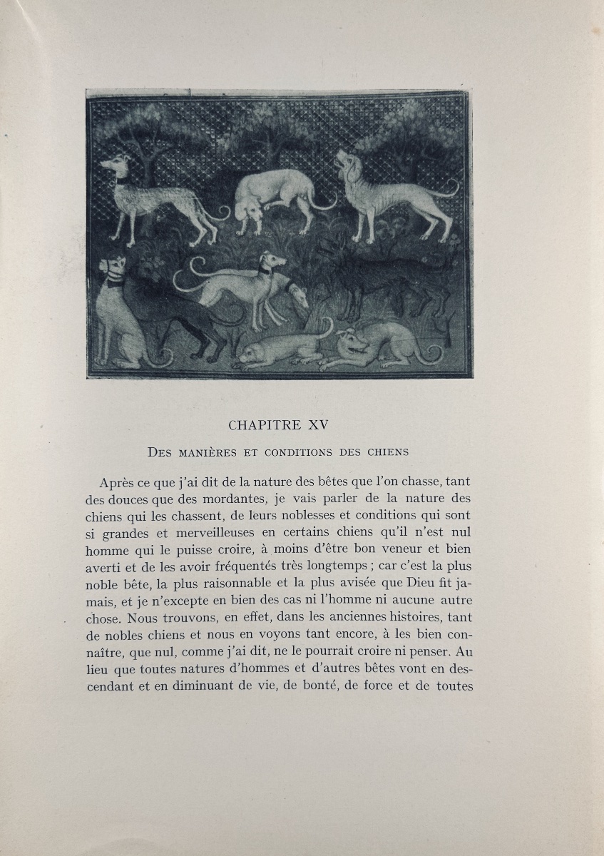 Bossuat (robert And André) - *the Book Of Hunting* By Gaston Phoebus. Nourry, 1931, Paperback.-photo-3