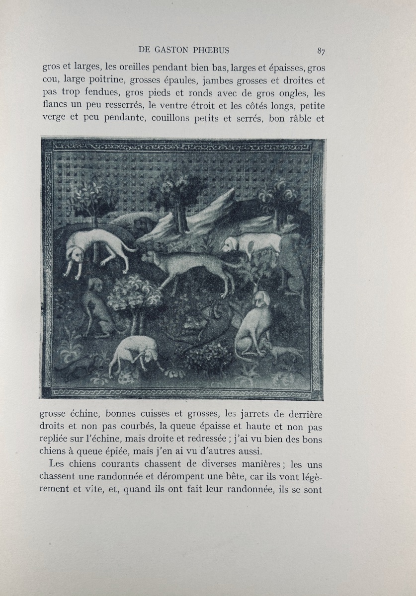 Bossuat (robert And André) - *the Book Of Hunting* By Gaston Phoebus. Nourry, 1931, Paperback.-photo-5