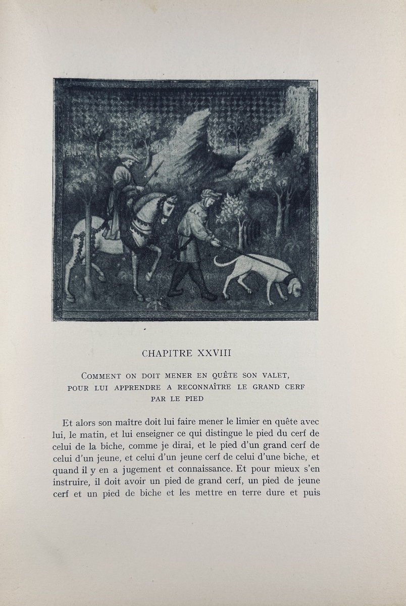 Bossuat (robert And André) - *the Book Of Hunting* By Gaston Phoebus. Nourry, 1931, Paperback.-photo-6