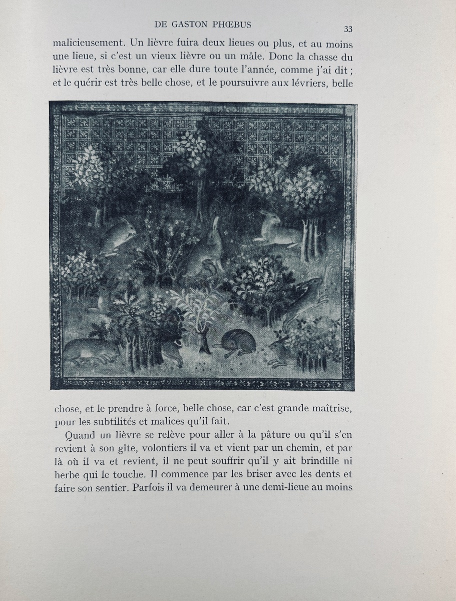 Bossuat (robert And André) - *the Book Of Hunting* By Gaston Phoebus. Nourry, 1931, Paperback.-photo-8