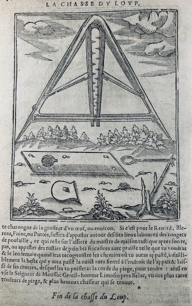 CLARMORGAN (Jean de) - La chasse du loup, fort utile et nécessaire. Rouen, Gevffroy, 1620.-photo-3