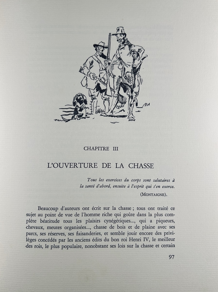 Houdetot (adolphe d') - *the Rustic Hunter*. La Toison d'Or, 1955, Illustrated By Pierre Maël.-photo-2