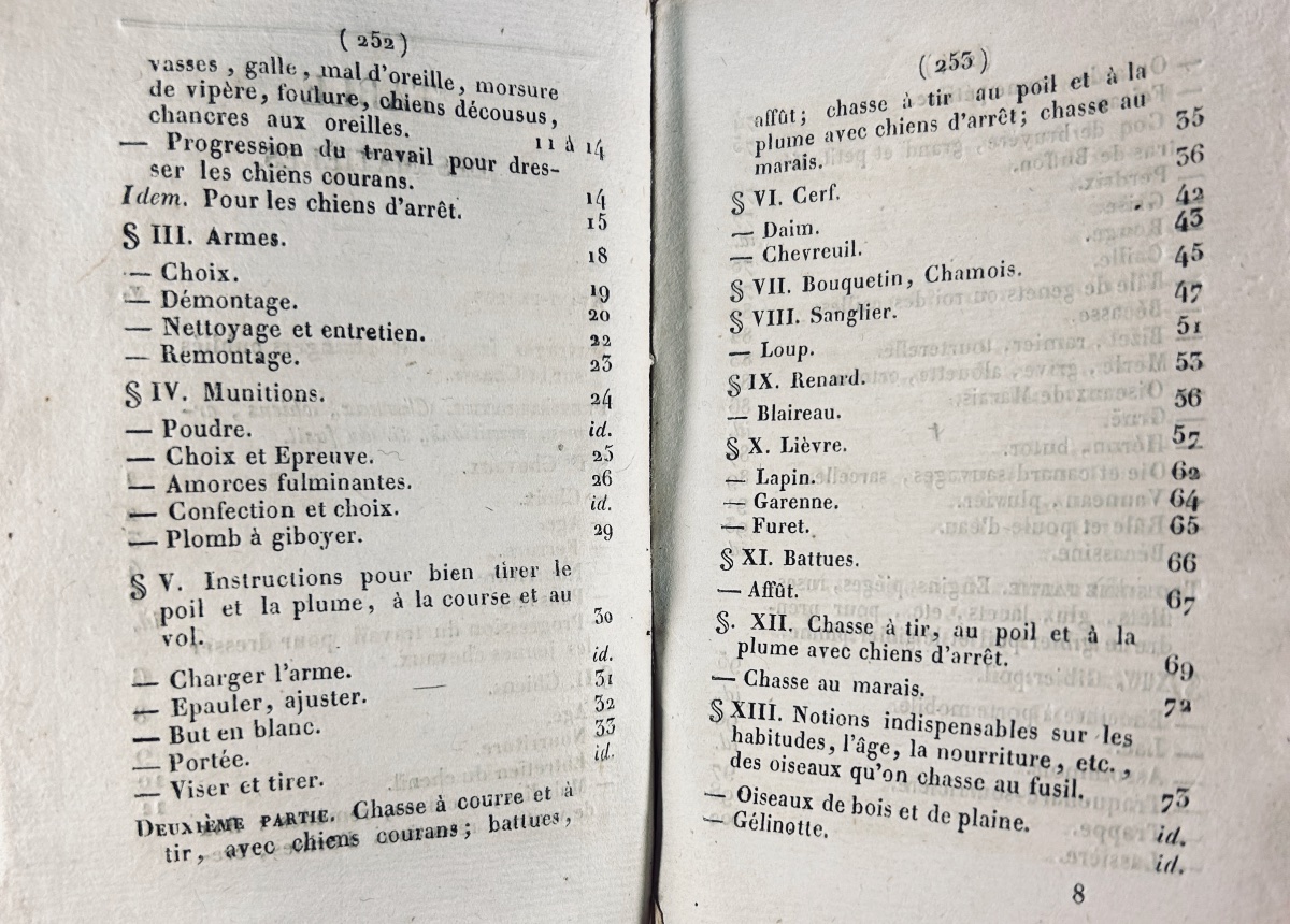 Manuel du chasseur et des gardes-chasses. Suivi d'un Traité sur la pêche. Roret, 1825. Broché.-photo-5